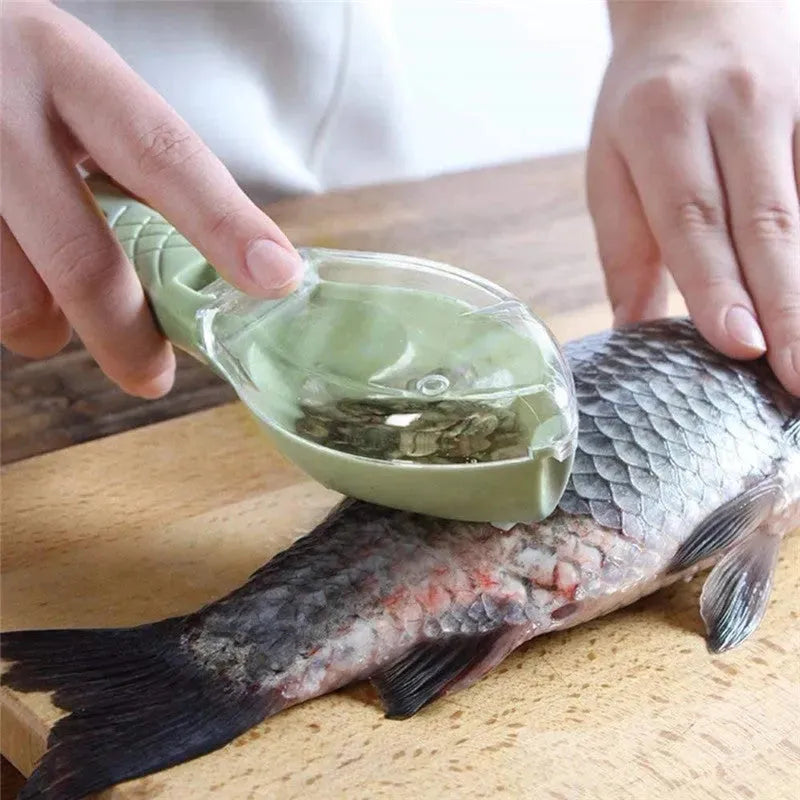 Fish Skin Brush Scraping Fish Scale Brush Grater Quick Disassembly Fish Knife Cleaning Peeling Skin Scraper Scraper Fish Scaler Kitchen Tools - Bellarte Enchanté Fish Skin Brush Scraping Fish Scale Brush Grater Quick Disassembly Fish Knife Cleaning Peeling Skin Scraper Scraper Fish Scaler Kitchen Tools
